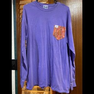 Fraternity collection long sleeve pocket tee